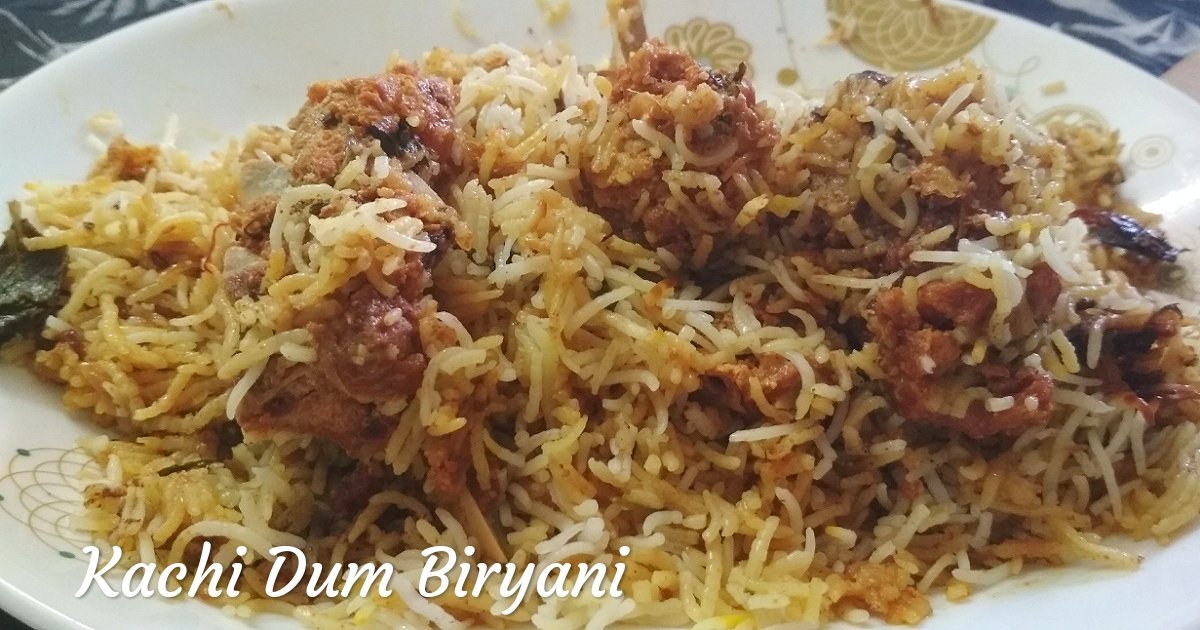 How to make Kachi Dum Biriyani